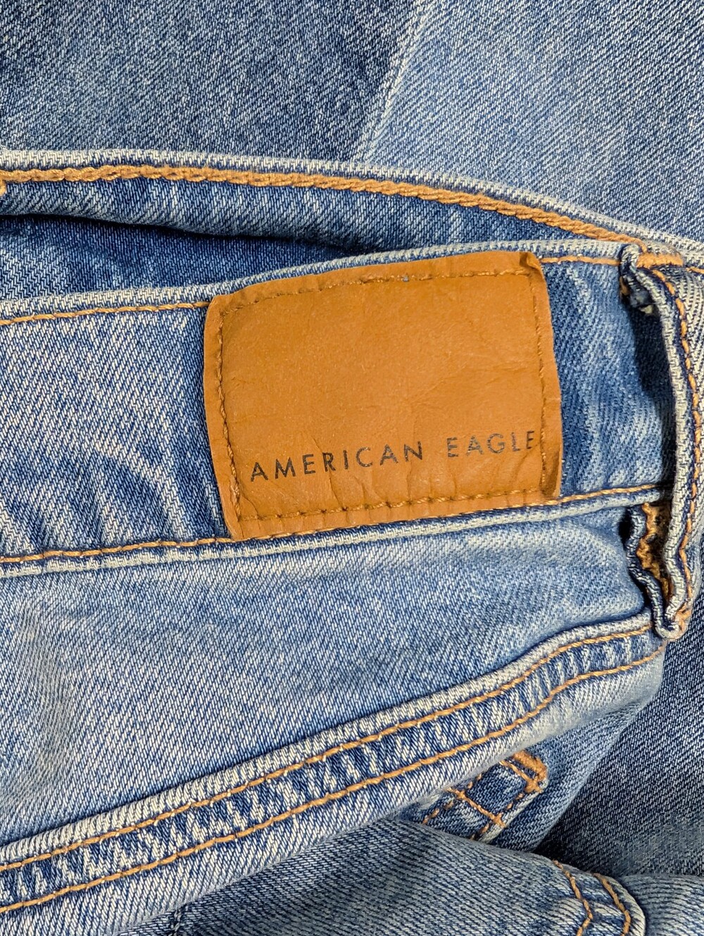 American Eagle Dreamy Drape Stretch Low-Rise Ultra Wide-Leg Jean Size 2 - Picture 4 of 14